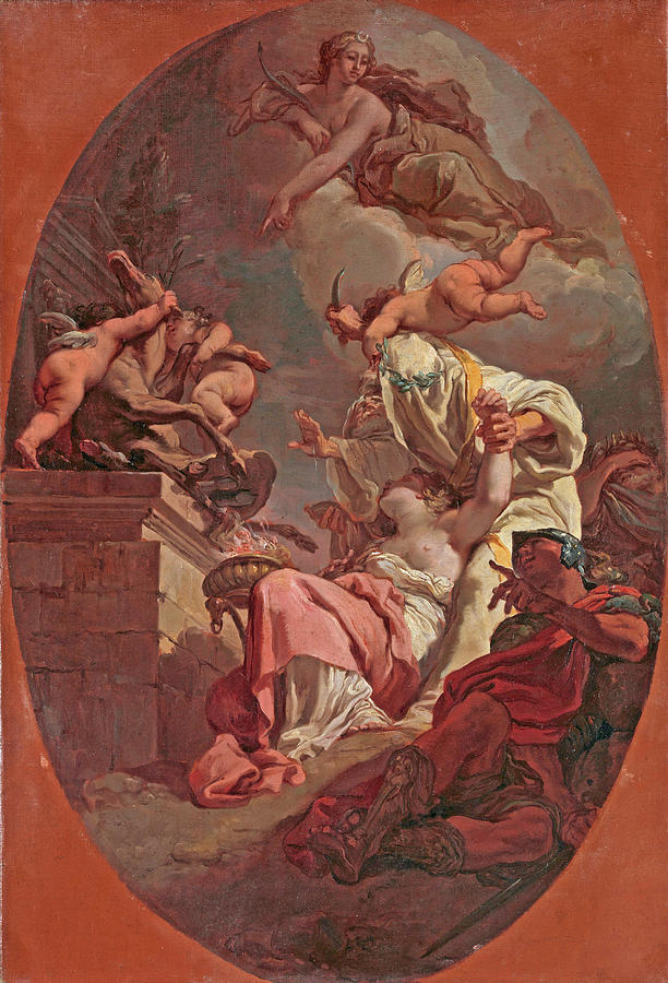 The Sacrifice of Iphigenia Painting by Gaetano Gandolfi The Sacrifice of Iphigenia Painting by Gaetano Gandolfi