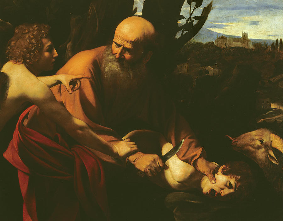 Caravaggio Painting - The Sacrifice of Isaac by Caravaggio