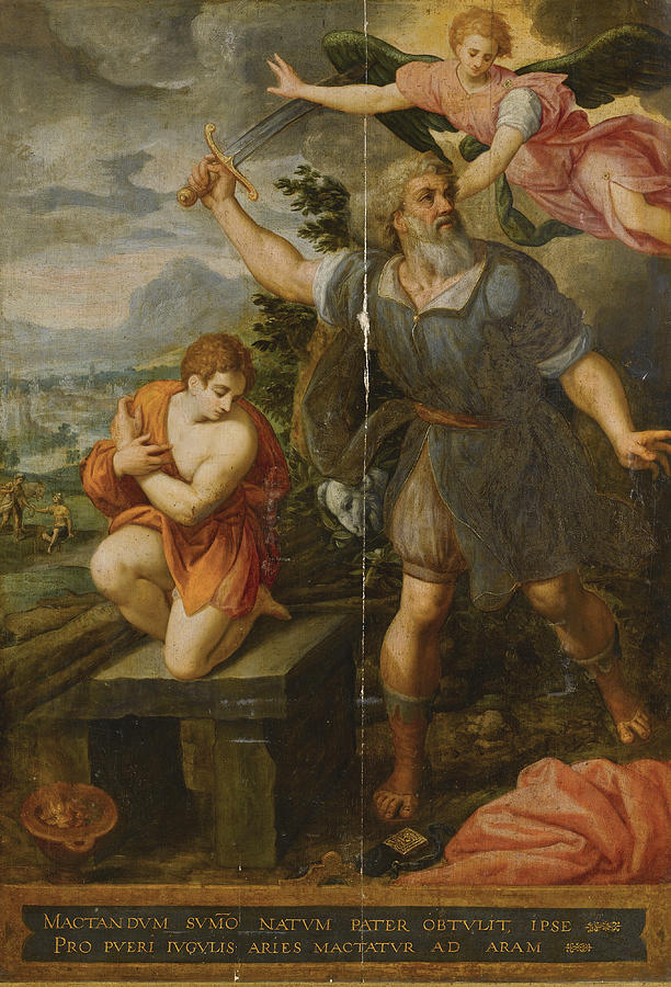 The Sacrifice of Isaac Painting by Follower of Jacob de Backer