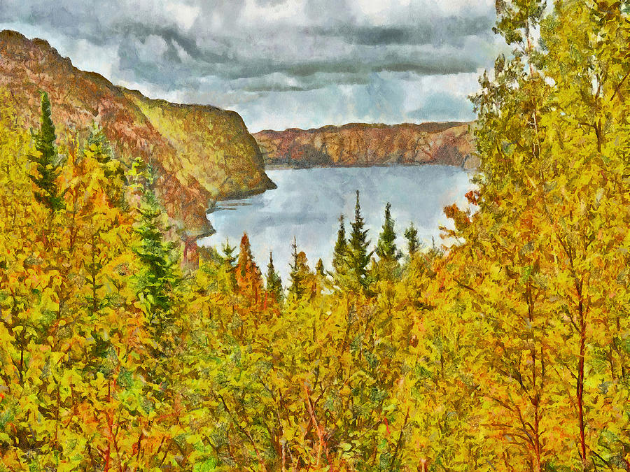The Saguenay Fjord National Park in Quebec 1 Digital Art by Digital Photographic Arts