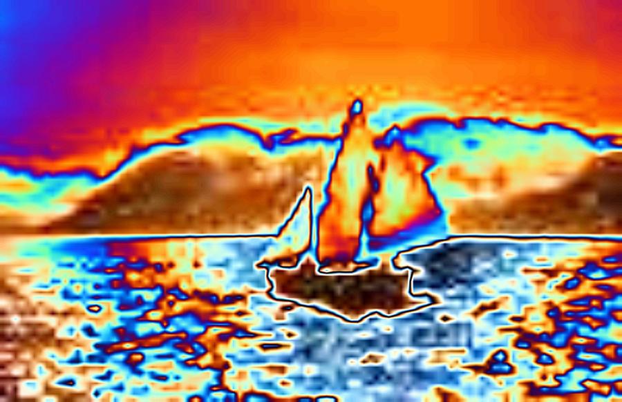 Sail Digital Art - The Sail by Tim Allen