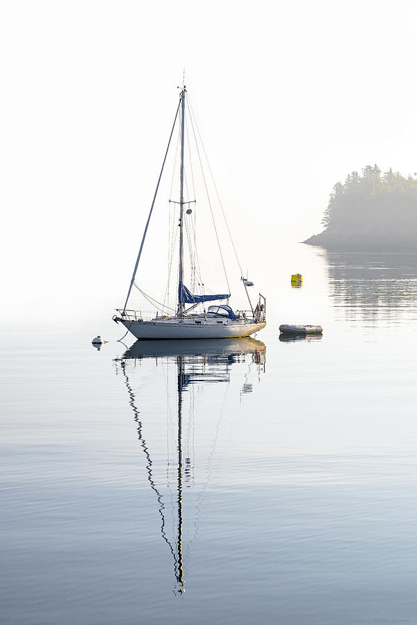 The Sailboat Galatea Moored  Photograph by Marty Saccone