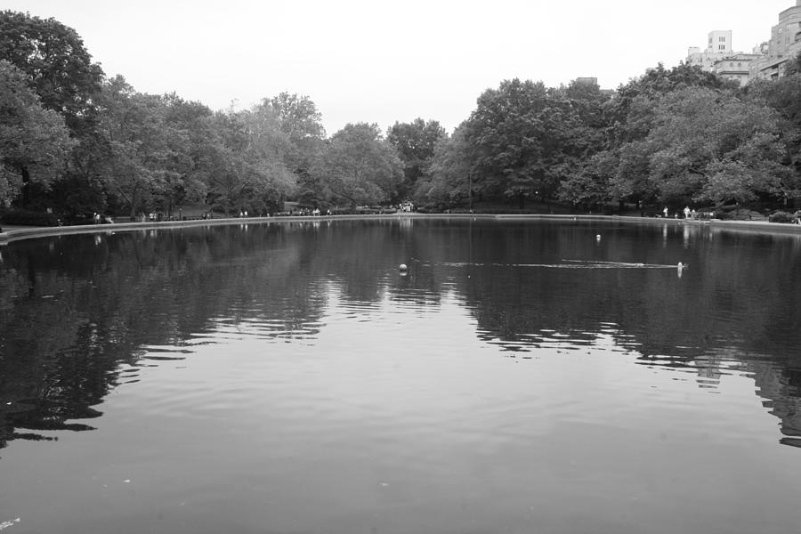 Central Park Photograph - The Sailboat Pond Central Park by Christopher J Kirby