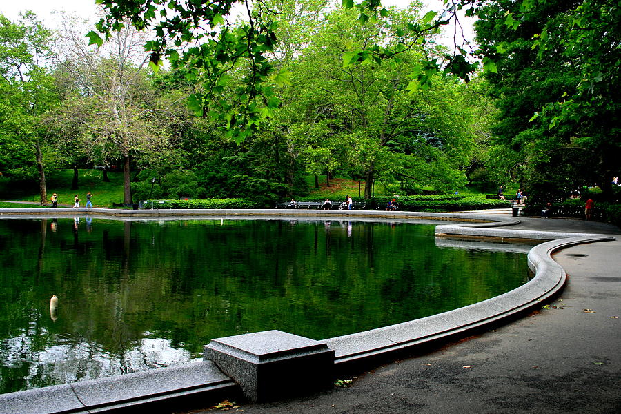 New York City Photograph - The Sailboat Pond in the Park by Christopher J Kirby