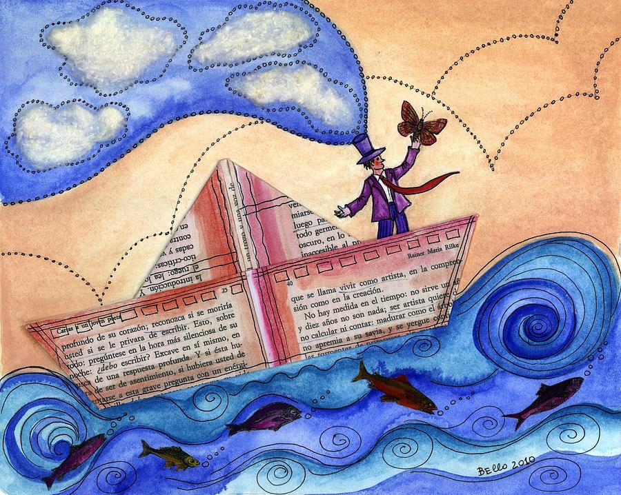 The sailor dreamer Mixed Media by Graciela Bello