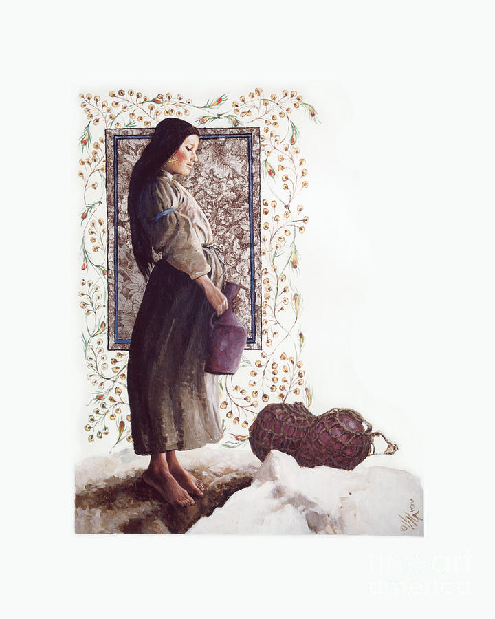 The Samaritan Woman - LGTSW Painting by Louis Glanzman