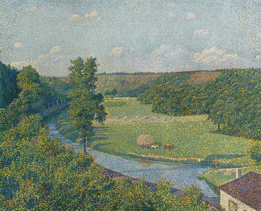 The Sambre Valley Painting by Theo Van Rysselberghe