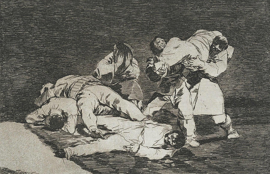 Francisco Goya Relief - The same from the series Disasters of War  by Francisco Goya