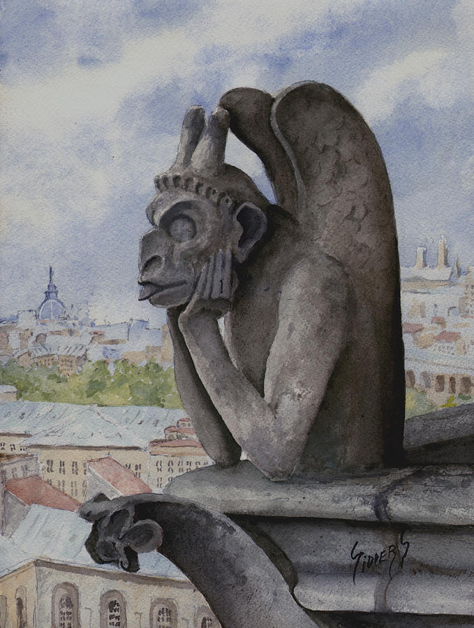 Notre Dame Painting - The Same Old Thing by Sam Sidders