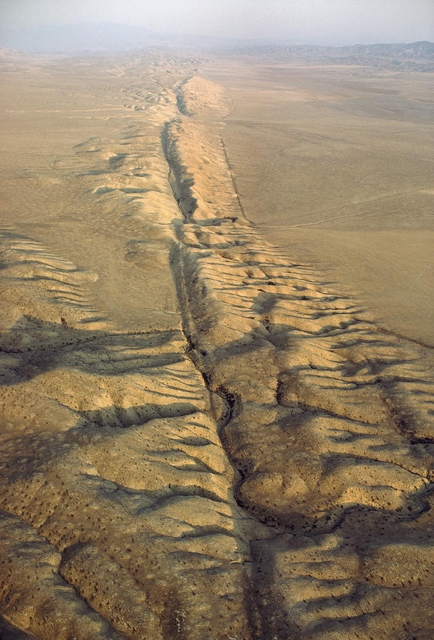 The San Andreas Fault Slashes Photograph by James P. Blair