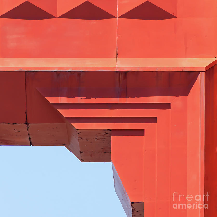 San Francisco Photograph - The San Francisco Golden Gate Bridge 5d2990sq by Wingsdomain Art and Photography