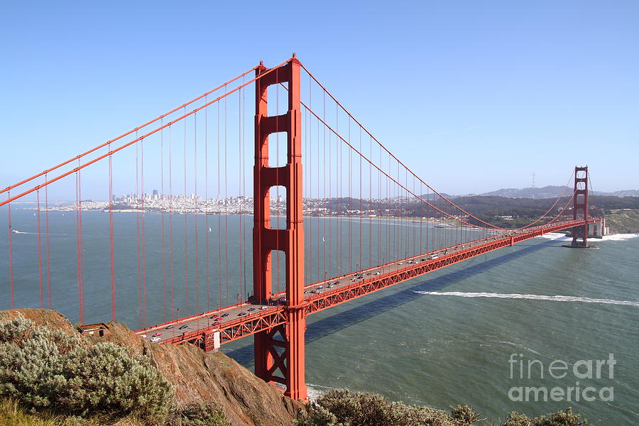 San Francisco Photograph - The San Francisco Golden Gate Bridge 7D14507 by Wingsdomain Art and Photography