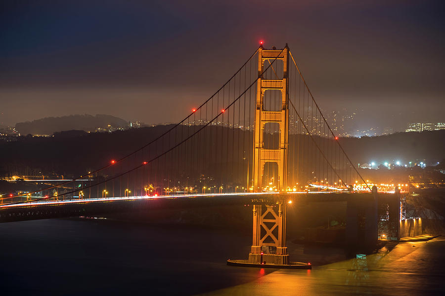 San Francisco Photograph - The San Francisco Skyline Through the Golden Gate Bridge 2 by Toby McGuire