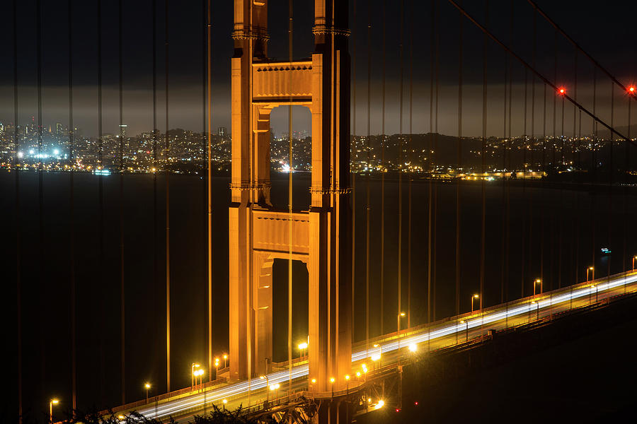 The San Francisco Skyline Through the Golden Gate Bridge Photograph by Toby McGuire