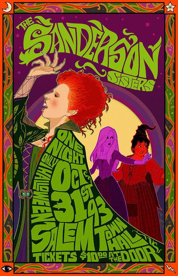 Hocus Pocus Digital Art - The Sanderson Sister Live in Concert by Christopher Ables