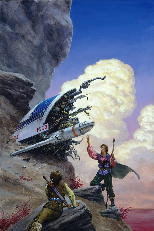 Space Painting - The Satellite by Richard Hescox Space Painting - The Satellite by Richard Hescox