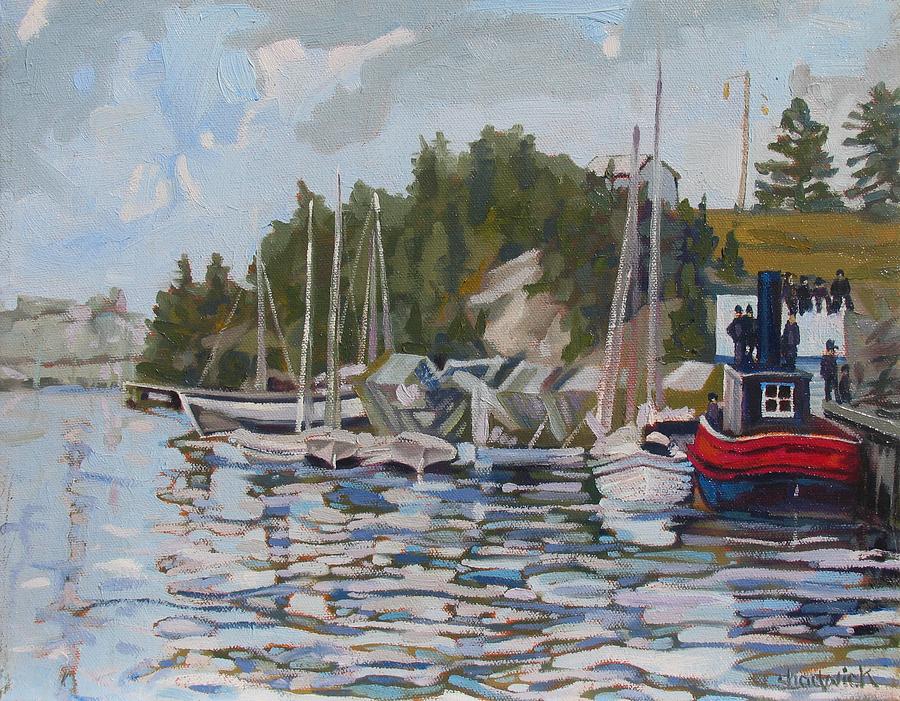 The Saugeen at Southampton Painting by Phil Chadwick