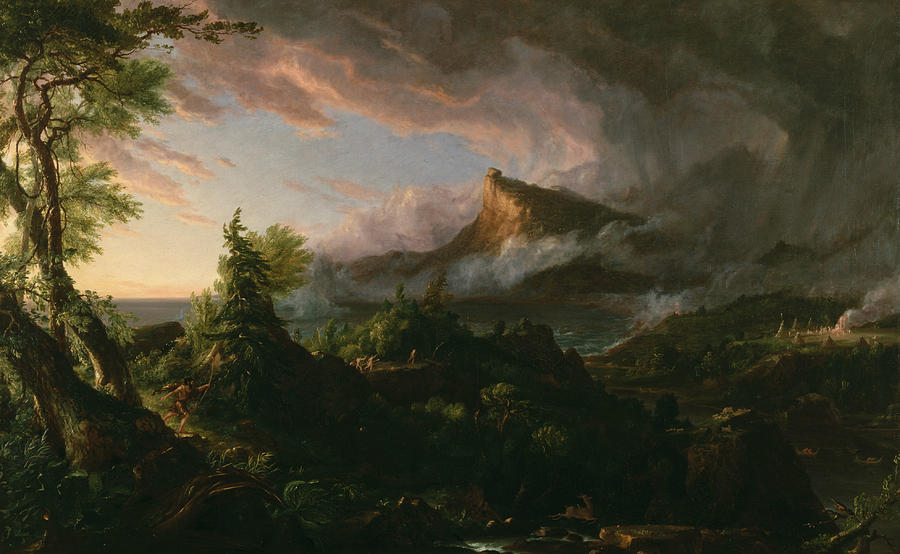 Thomas Cole Painting - The Savage State by Thomas Cole