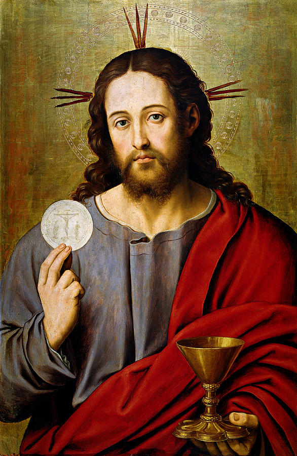 Savior Painting - The Savior by Juan de Juanes