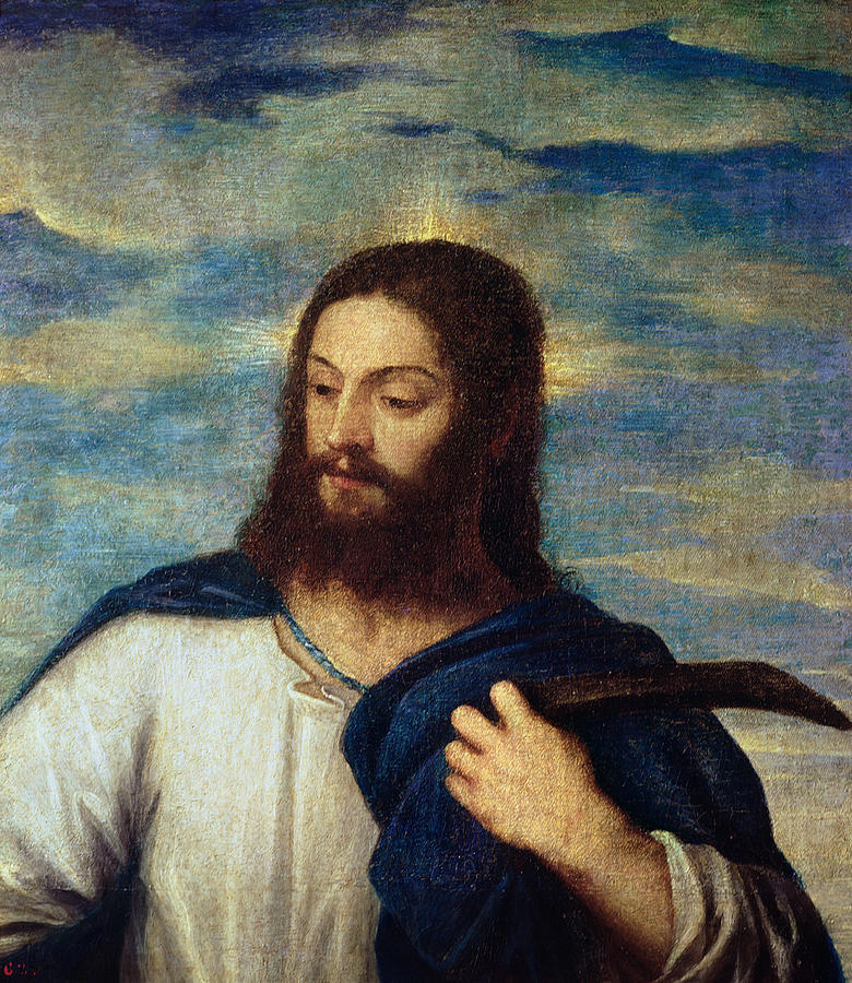 Titian Painting - The Savior by Titian