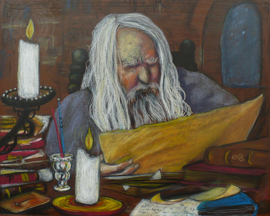 The Scholar Painting by Todd  Peterson