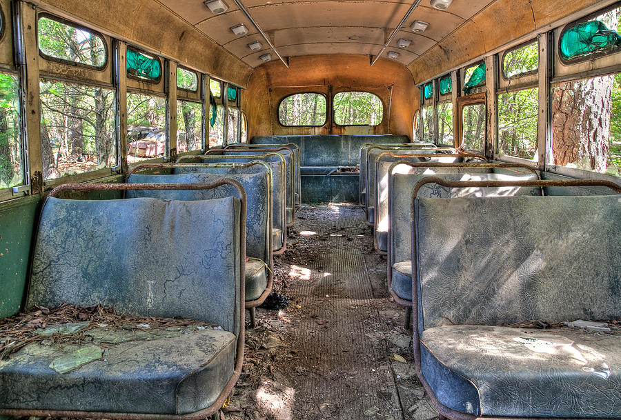 The School Bus Photograph by Shirley Radabaugh