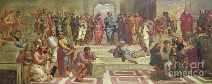 The School of Athens, after Raphael  Painting by Joshua Reynolds