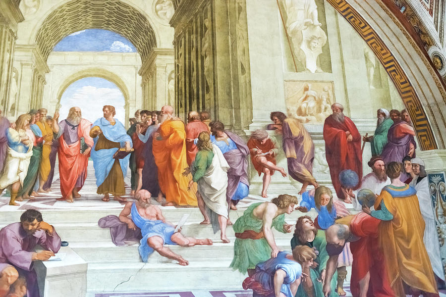 The school of Athens by Raphael in Apostolic Palace in Vatican C Photograph by Marek Poplawski
