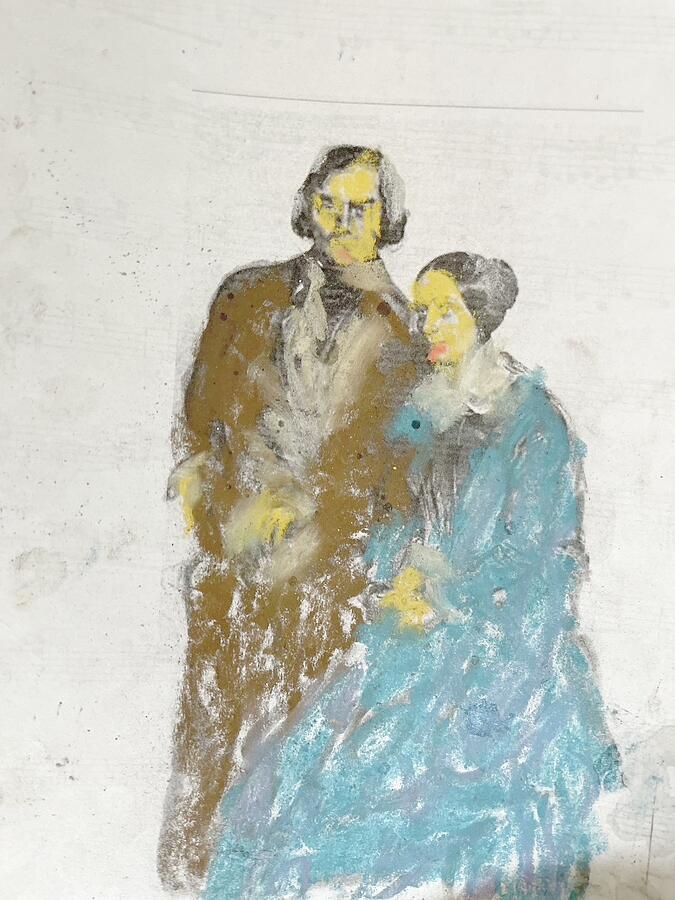 The Schumanns Drawing by Bencasso B The Schumanns Drawing by Bencasso B