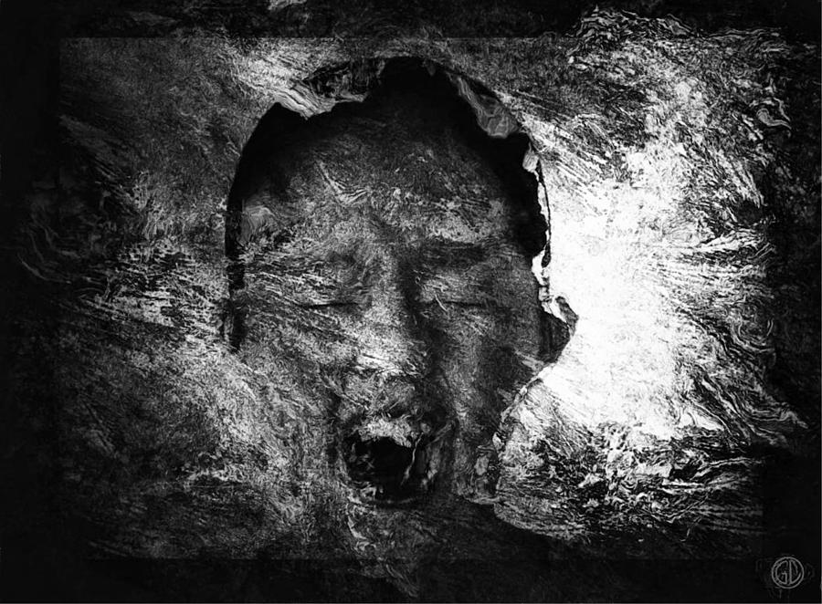 Abstract Digital Art - The scream by Gun Legler