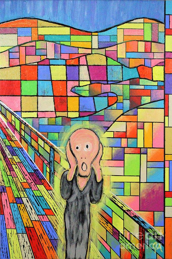 The Scream Jeremy Style Painting by Jeremy Aiyadurai