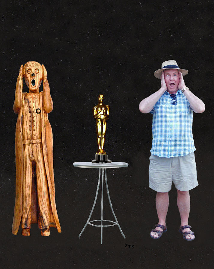 Edvard Munch Mixed Media - The Scream World Tour Oscars with Peter Beddoes by Eric Kempson