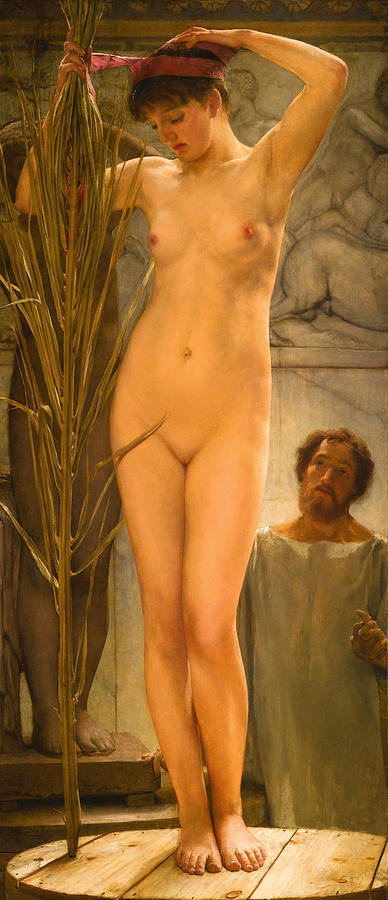 The Sculptors Model Painting by Lawrence Alma-Tadema