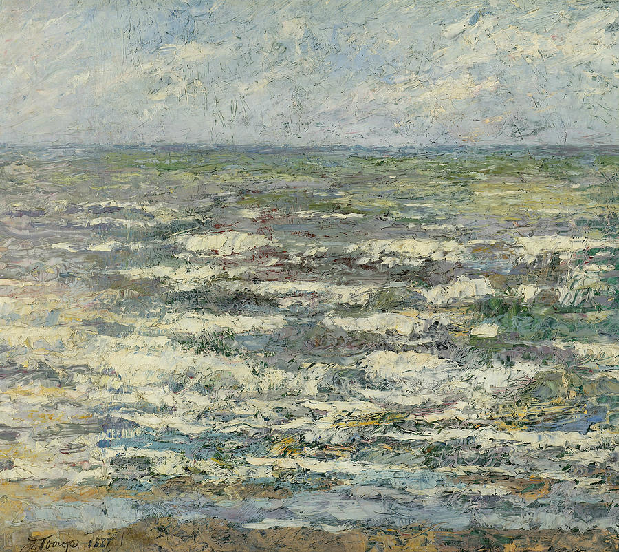 The Sea at Katwijk Painting by Jan Toorop