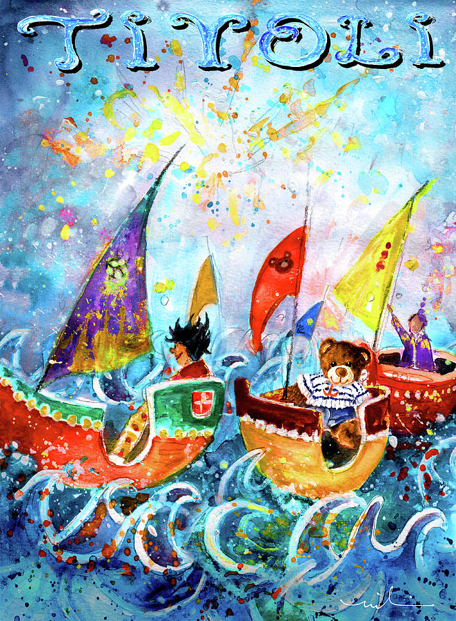 The Sea Cruise Of Tivoli Gardens Painting by Miki De Goodaboom