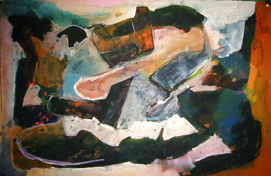 Painting Painting - The Sea Depth by Ali EL HADJ TAHAR Painting Painting - The Sea Depth by Ali EL HADJ TAHAR