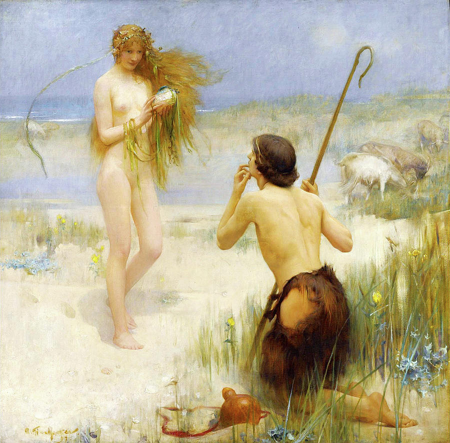 The Sea-Maid Painting by Arthur Hacker