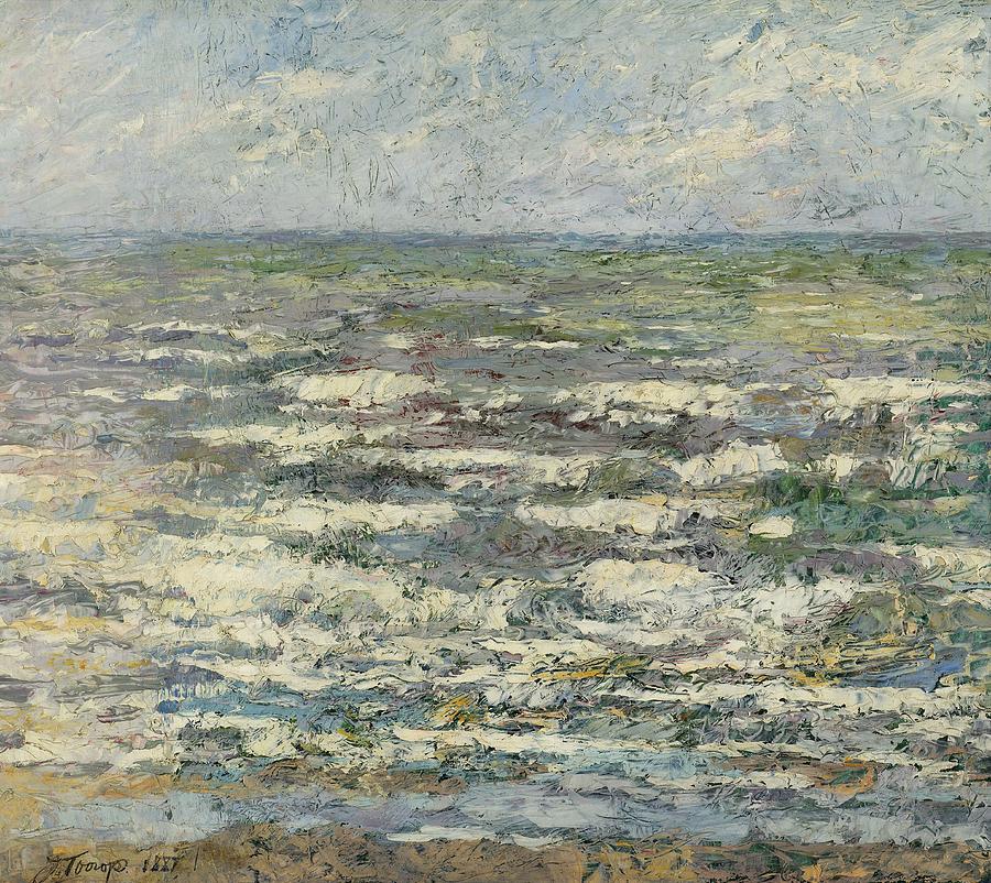 The Sea near Katwijk, Jan Toorop, 1887 Painting by Celestial Images