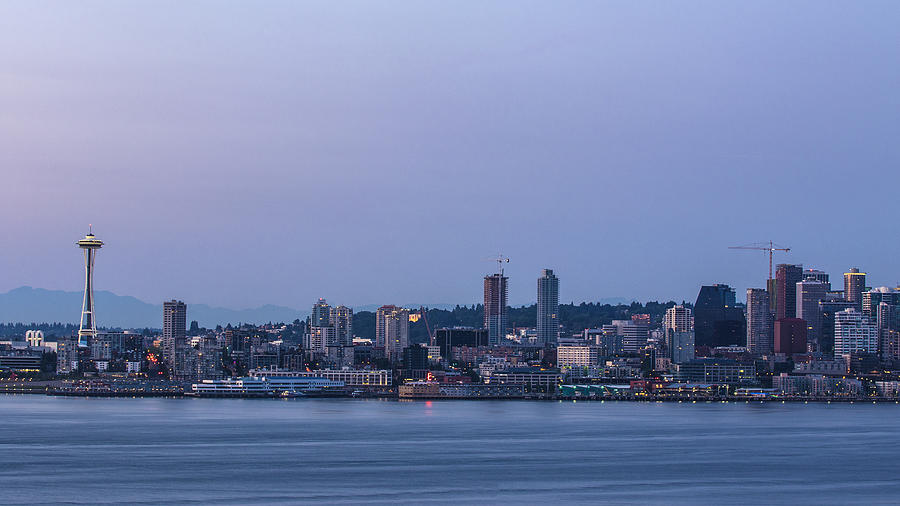 The Seattle Skyline at Dusk Photograph by Matt McDonald