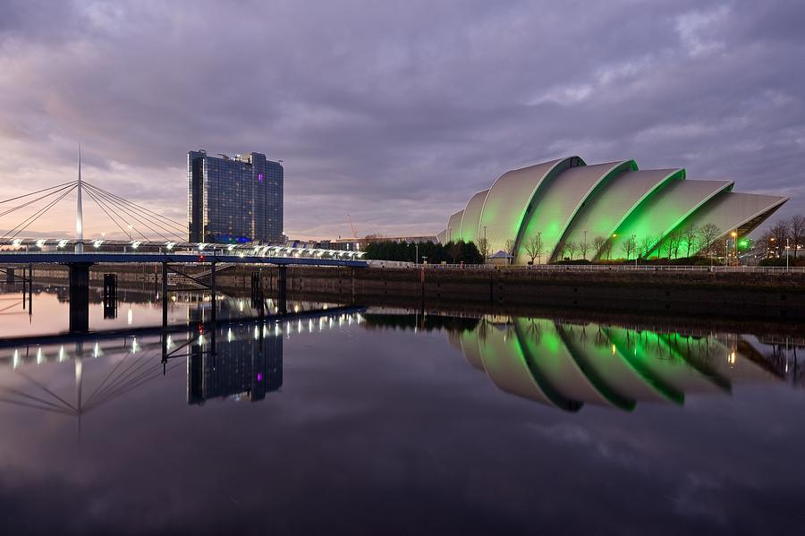 The SECC and Bells Bridge Photograph by Stephen Taylor