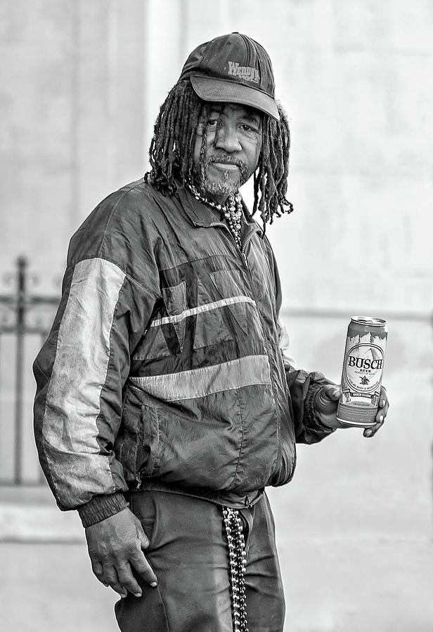 New Orleans Photograph - The Second Most Interesting Man in the World bw by Steve Harrington