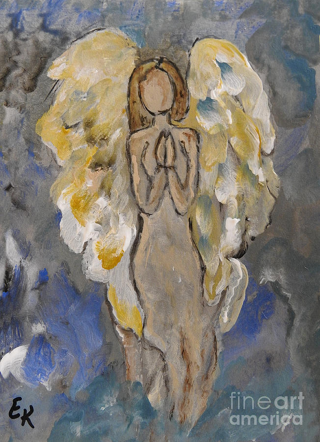 the Secret Angel Painting by Ella Kaye Dickey