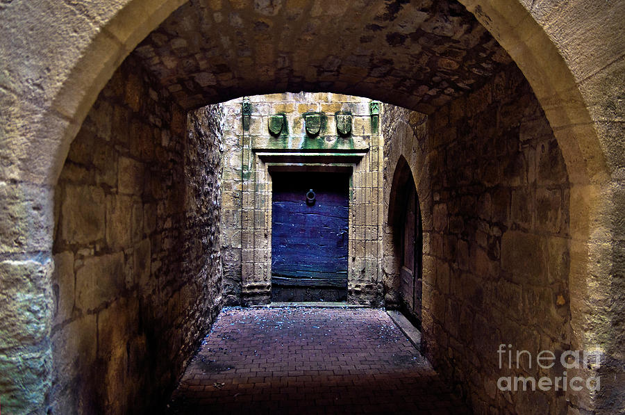 The Secret behind the Medieval Blue Door Photograph by Silva Wischeropp
