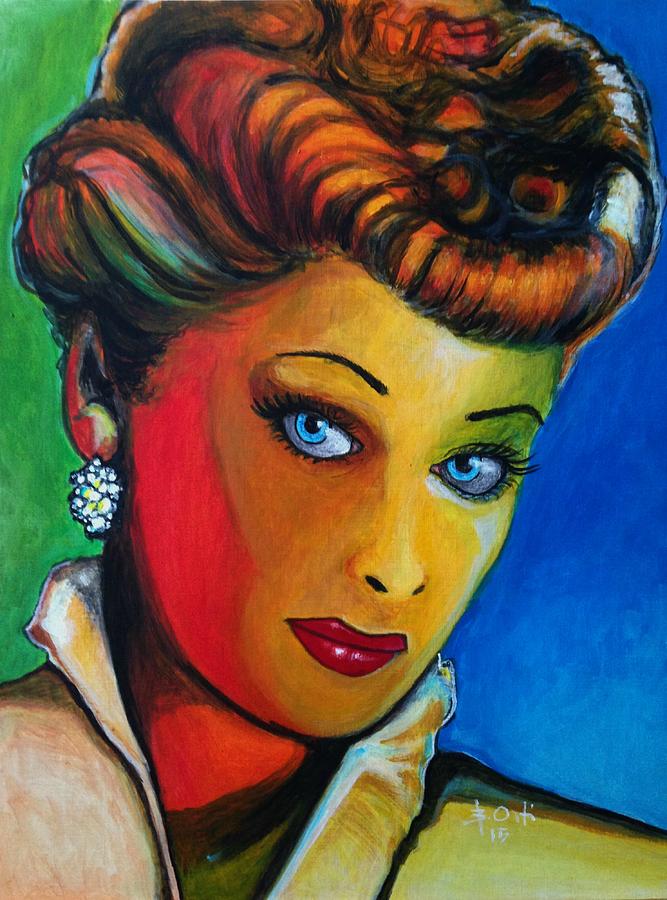 Lucille Ball Painting - The Secret of Staying Young by Barney  Ortiz