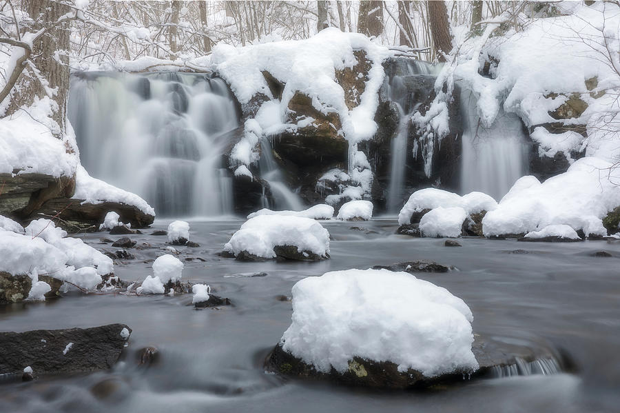 The Secret Waterfall in Winter 1 Photograph by Brian Hale