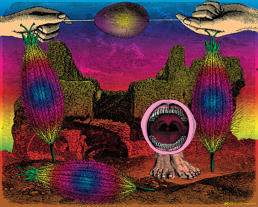Vintage Digital Art - The Seed-pod Song by Eric Edelman