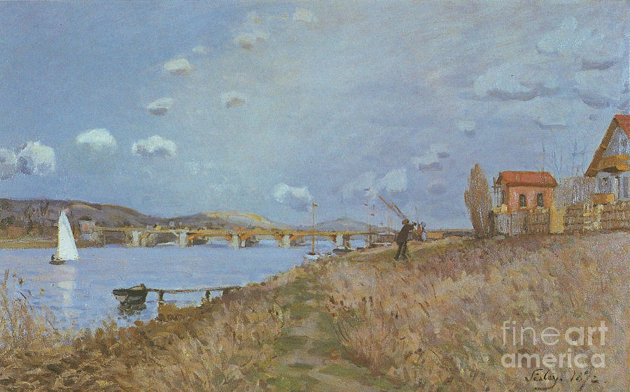 The Seine at Argenteuil Painting by MotionAge Designs