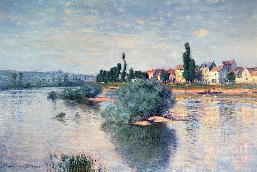 River Painting - The Seine at Lavacourt by Claude Monet
