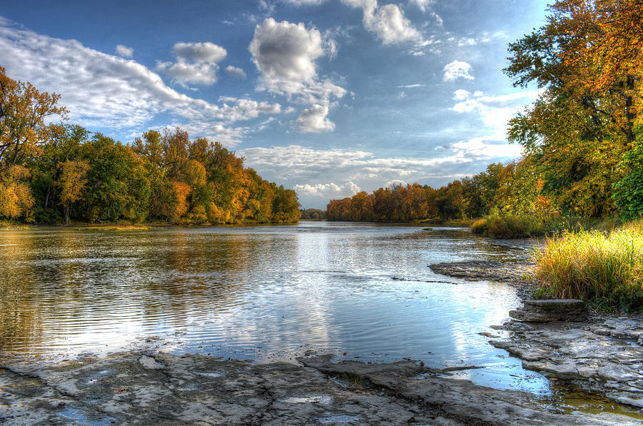 Tree Photograph - The Scenic Maumee River by Mike Guhl