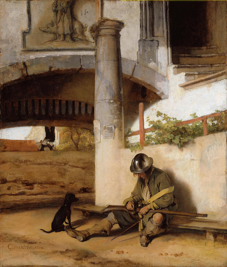 The Sentry Painting by Carel Fabritius - Fine Art America